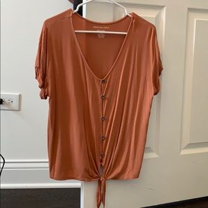 American eagle soft and sexy button tshirt